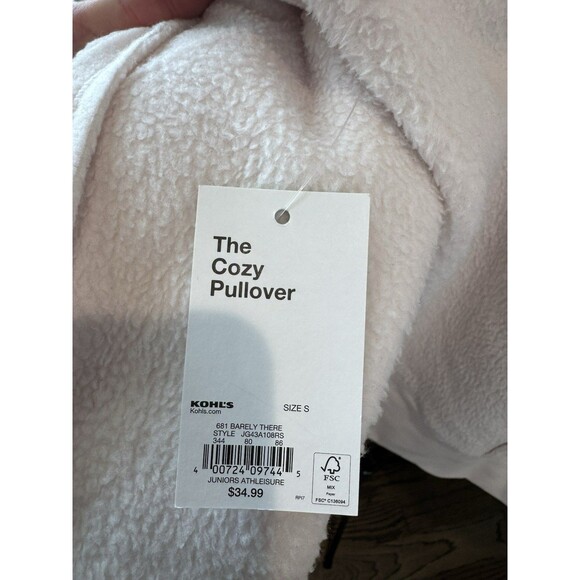 New Women’s Juniors SO Pullover Sweater Oversized Cream Size S - Picture 4 of 7